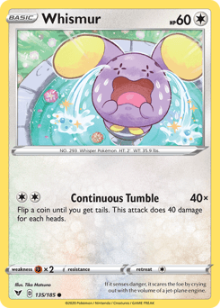 Whismur (135/185) [Sword & Shield: Vivid Voltage] - Doe's Cards