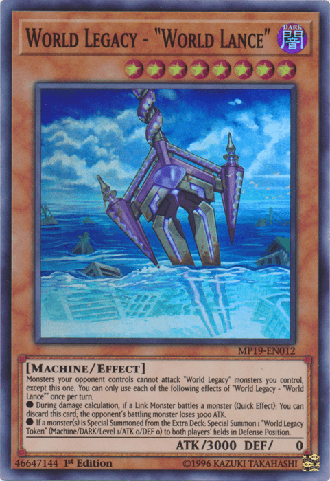 World Legacy - "World Lance" [MP19-EN012] Super Rare - Doe's Cards