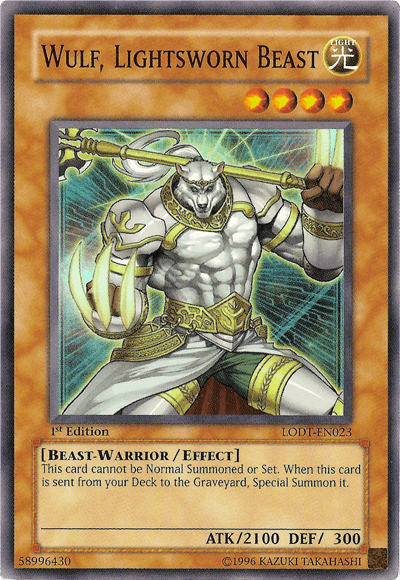 Wulf, Lightsworn Beast [LODT-EN023] Super Rare - Doe's Cards