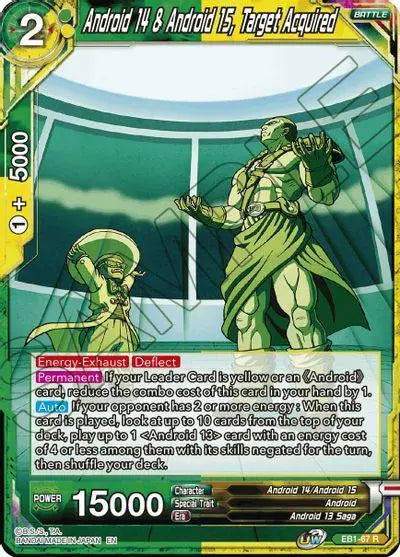 Android 14 & Android 15, Target Acquired (EB1-67) [Battle Evolution Booster] - Doe's Cards