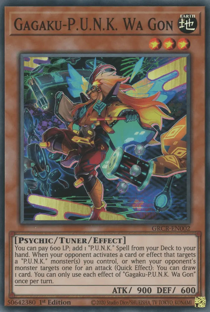 Gagaku-P.U.N.K. Wa Gon [GRCR-EN002] Super Rare - Doe's Cards