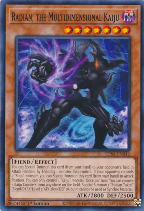 Radian, the Multidimensional Kaiju [SDSA-EN012] Common - Doe's Cards