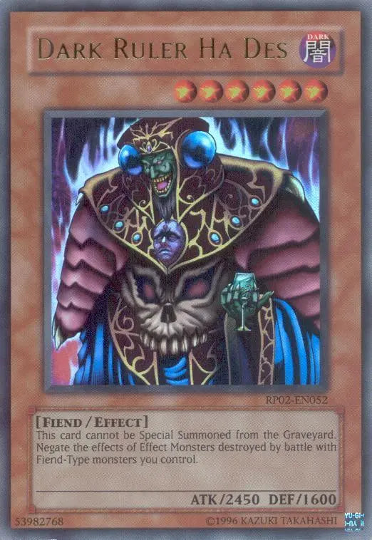 Dark Ruler Ha Des [RP02-EN052] Ultra Rare - Doe's Cards