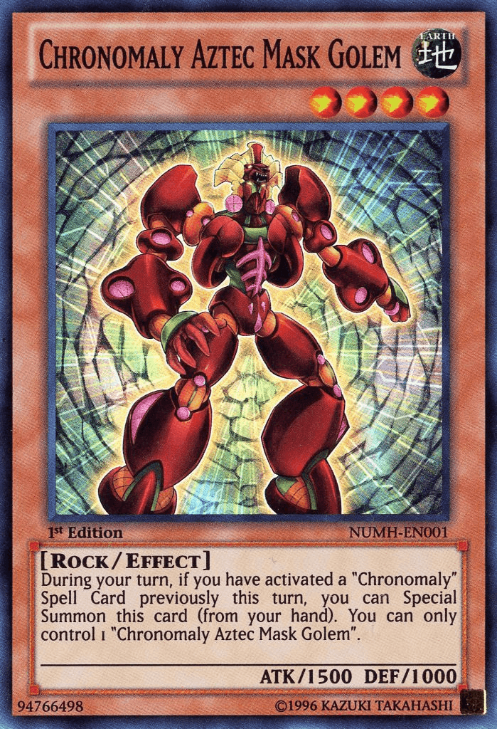 Chronomaly Aztec Mask Golem [NUMH-EN001] Super Rare - Doe's Cards