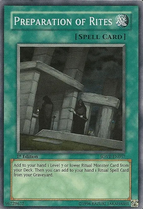 Preparation of Rites [SOVR-EN057] Super Rare - Doe's Cards