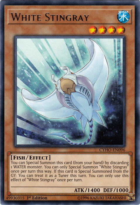 White Stingray [CYHO-EN096] Rare - Doe's Cards