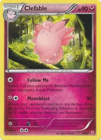 Clefable (28/30) [XY: Trainer Kit - Bisharp & Wigglytuff] - Doe's Cards