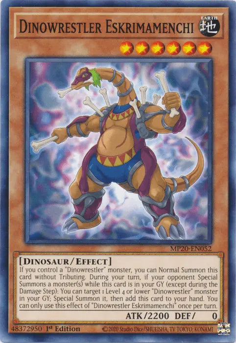 Dinowrestler Eskrimamenchi [MP20-EN052] Common - Doe's Cards