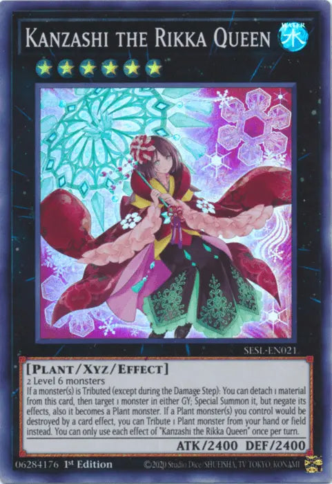 Kanzashi the Rikka Queen [SESL-EN021] Super Rare - Doe's Cards