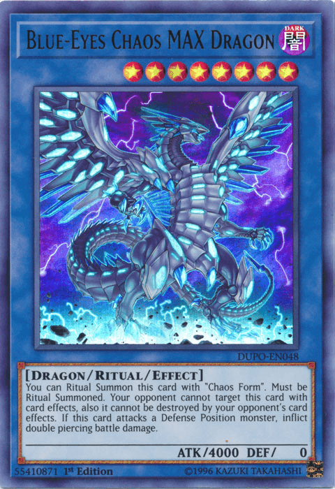 Blue-Eyes Chaos MAX Dragon [DUPO-EN048] Ultra Rare - Doe's Cards