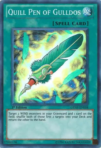 Quill Pen of Gulldos [GENF-EN058] Super Rare - Doe's Cards
