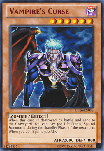 Vampire's Curse (Red) [DL16-EN003] Rare - Doe's Cards