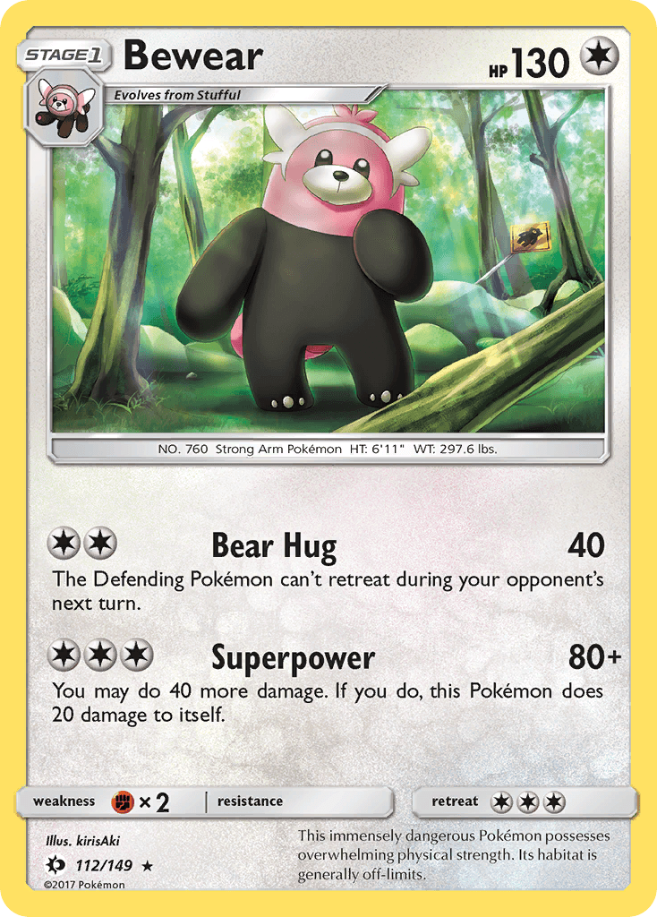 Bewear (112/149) [Sun & Moon: Base Set] - Doe's Cards