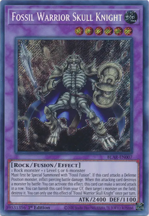 Fossil Warrior Skull Knight [BLAR-EN007] Secret Rare - Doe's Cards
