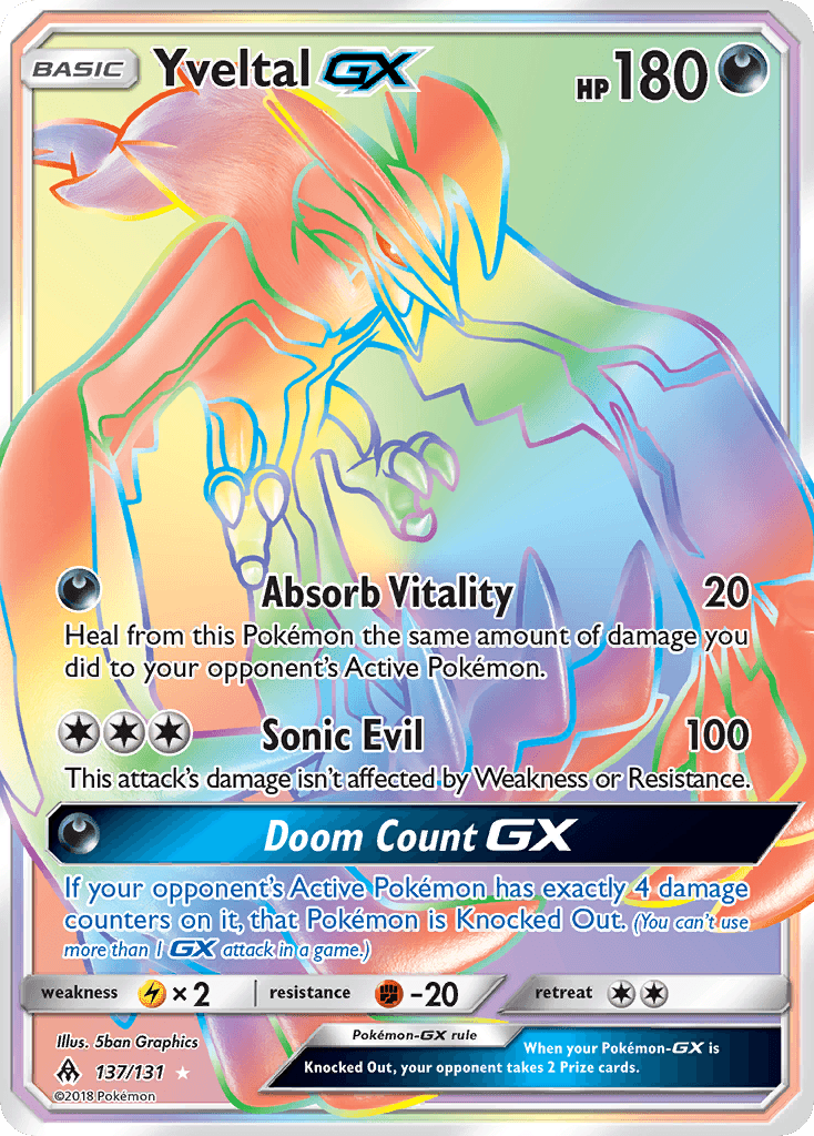 Yveltal GX (137/131) [Sun & Moon: Forbidden Light] - Doe's Cards