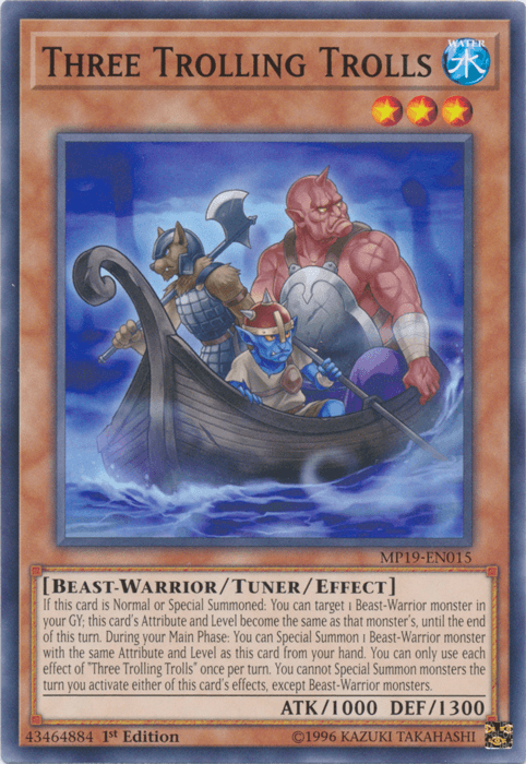 Three Trolling Trolls [MP19-EN015] Common - Doe's Cards