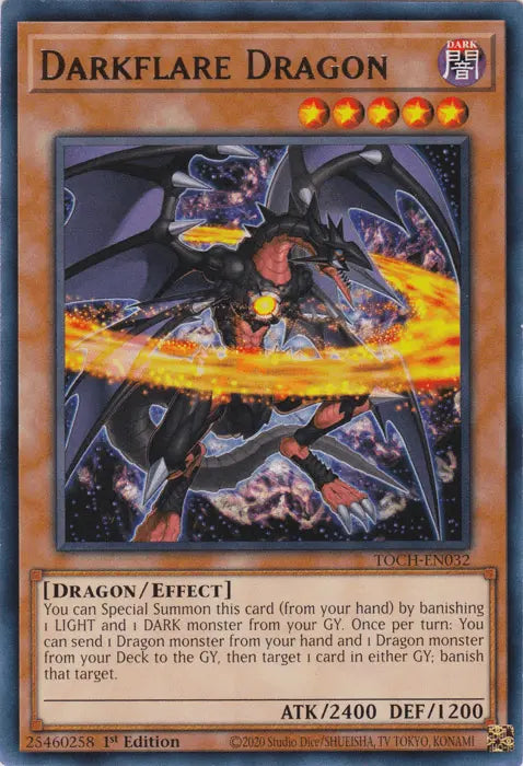 Darkflare Dragon [TOCH-EN032] Rare - Doe's Cards