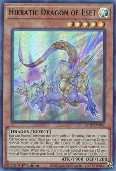 Hieratic Dragon of Eset [GFTP-EN049] Ultra Rare - Doe's Cards