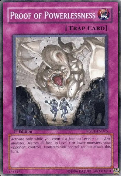 Proof of Powerlessness [RGBT-EN076] Common - Doe's Cards
