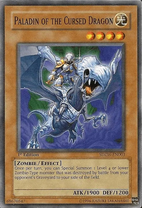 Paladin of the Cursed Dragon [SDZW-EN003] Common - Doe's Cards