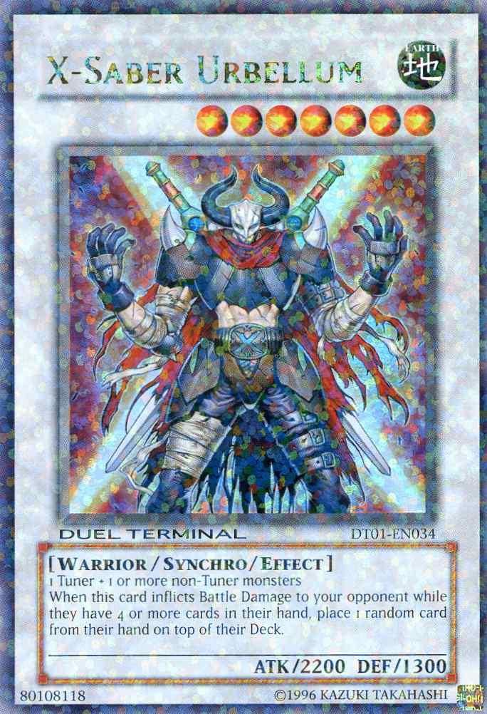 X-Saber Urbellum [DT01-EN034] Ultra Rare - Doe's Cards