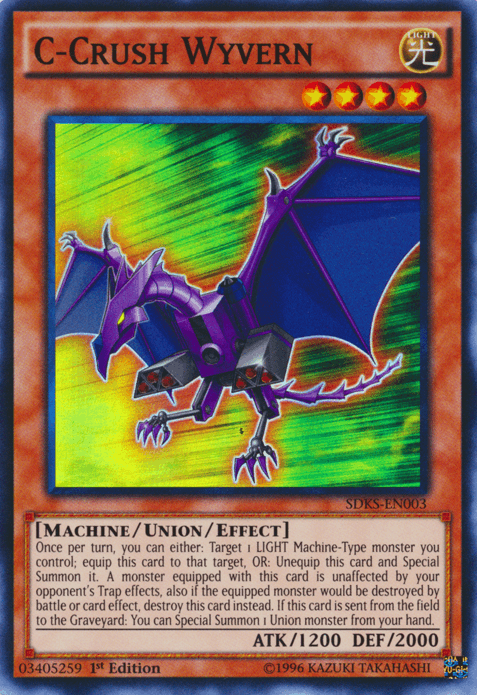 C-Crush Wyvern [SDKS-EN003] Super Rare - Doe's Cards