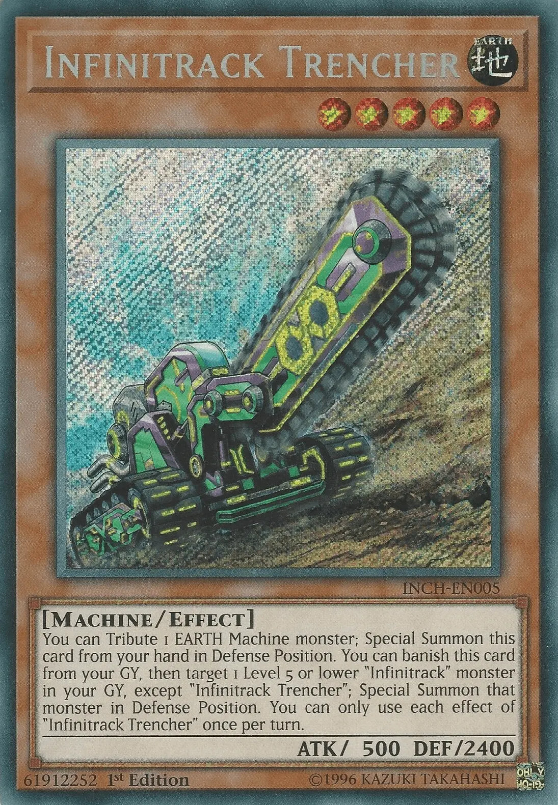 Infinitrack Trencher [INCH-EN005] Secret Rare - Doe's Cards