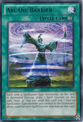 Arcane Barrier (Blue) [DL14-EN014] Rare - Doe's Cards