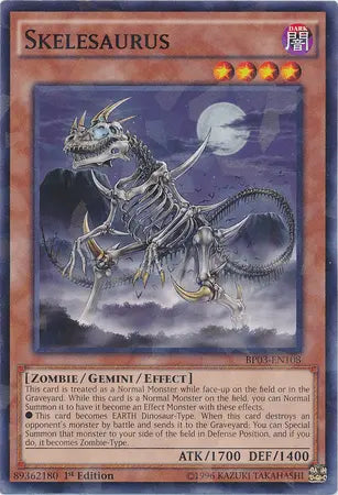 Skelesaurus [BP03-EN108] Shatterfoil Rare - Doe's Cards