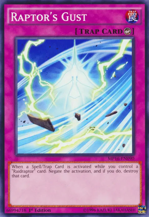 Raptor's Gust [MP16-EN090] Common - Doe's Cards