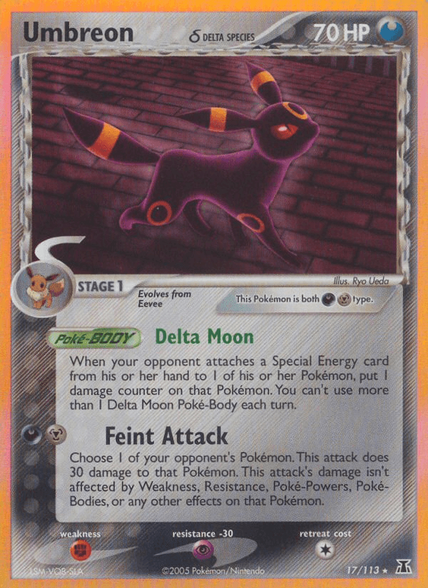 Umbreon (17/113) (Delta Species) [EX: Delta Species] - Doe's Cards