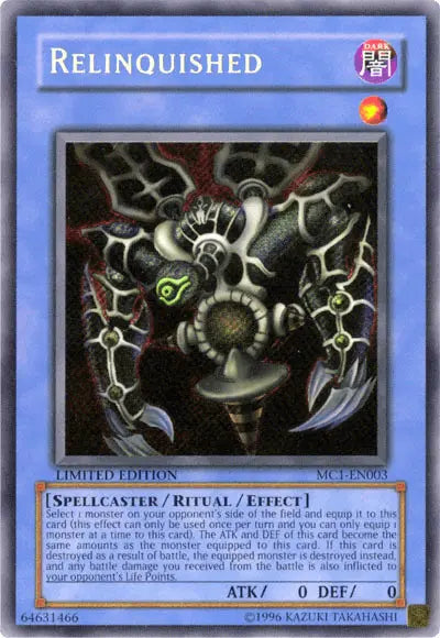 Relinquished [MC1-EN003] Secret Rare - Doe's Cards