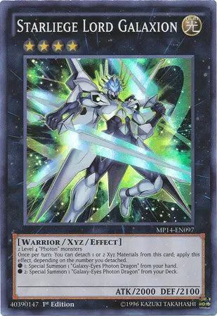 Starliege Lord Galaxion [MP14-EN097] Super Rare - Doe's Cards