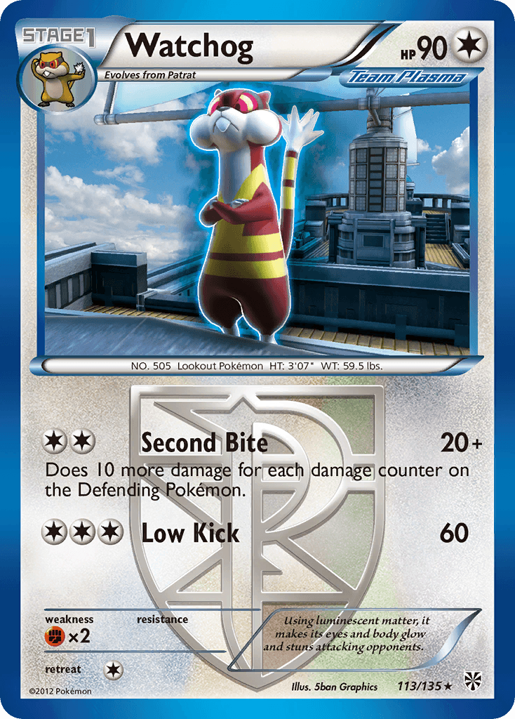 Watchog (113/135) [Black & White: Plasma Storm] - Doe's Cards