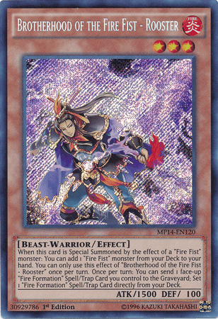 Brotherhood of the Fire Fist - Rooster [MP14-EN120] Secret Rare - Doe's Cards