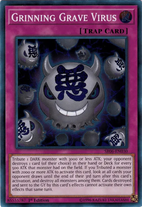 Grinning Grave Virus [SR06-EN030] Super Rare - Doe's Cards