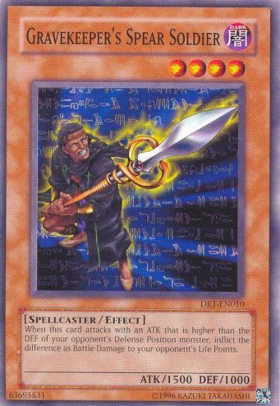 Gravekeeper's Spear Soldier [DR1-EN010] Common - Doe's Cards