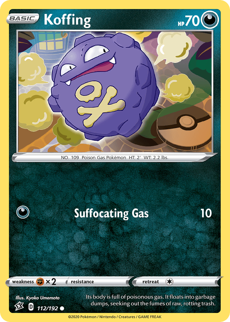 Koffing (112/192) [Sword & Shield: Rebel Clash] - Doe's Cards
