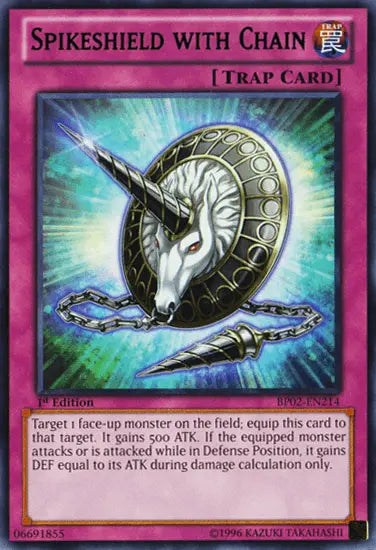 Spikeshield with Chain [BP02-EN214] Mosaic Rare - Doe's Cards