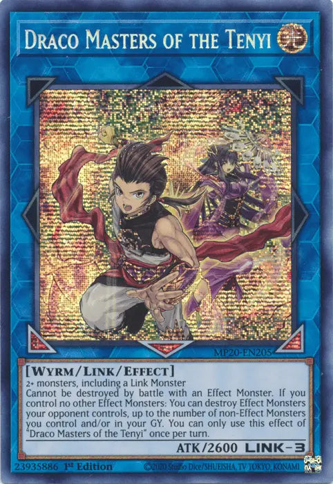 Draco Masters of the Tenyi [MP20-EN205] Prismatic Secret Rare - Doe's Cards