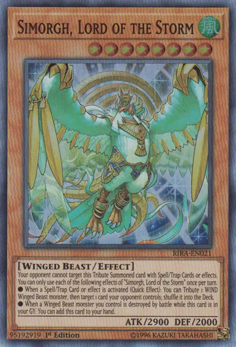 Simorgh, Lord of the Storm [RIRA-EN021] Super Rare - Doe's Cards