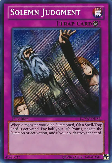 Solemn Judgment [LCYW-EN152] Secret Rare - Doe's Cards
