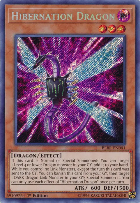 Hibernation Dragon [BLRR-EN041] Secret Rare - Doe's Cards