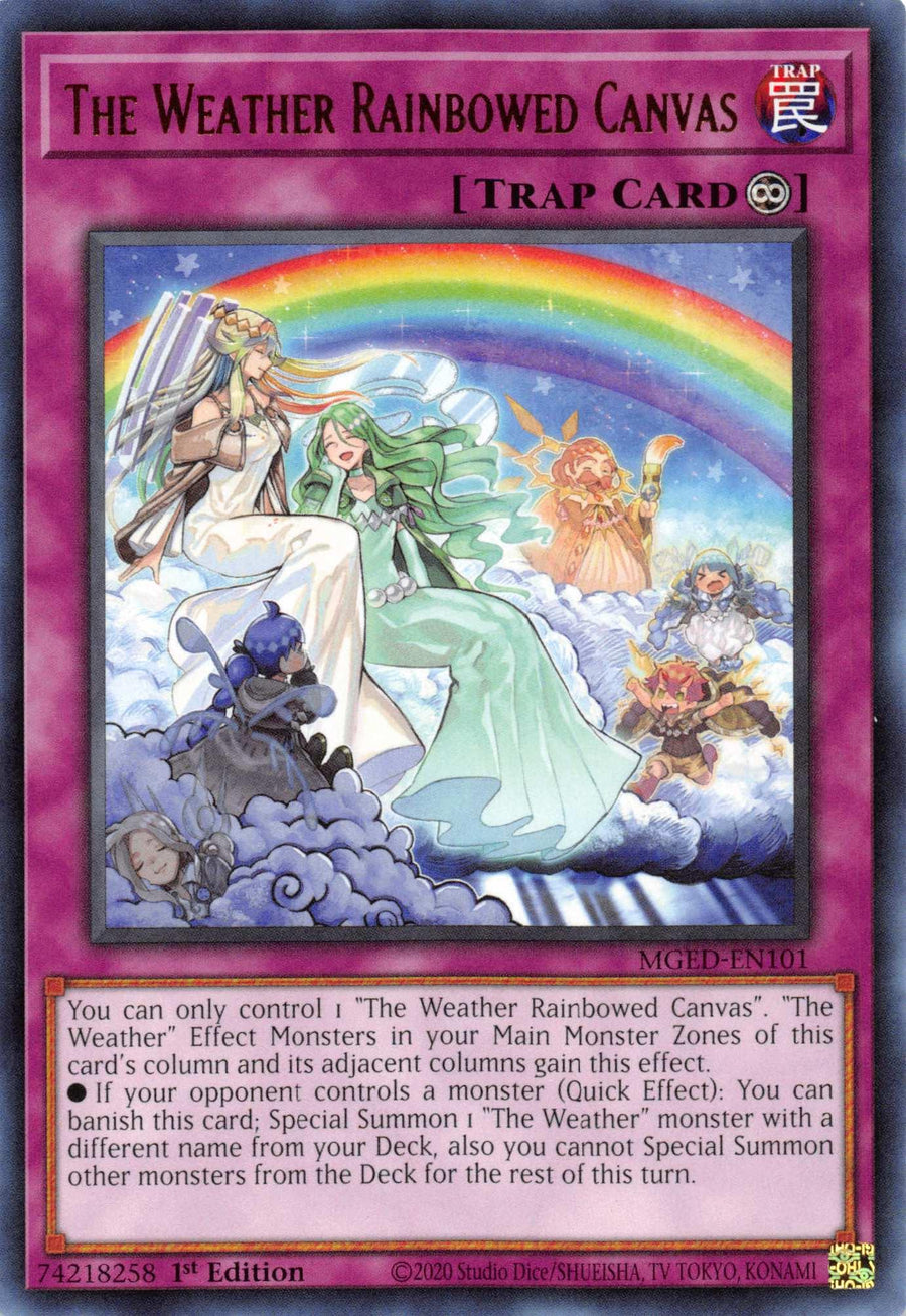 The Weather Rainbowed Canvas [MGED-EN101] Rare - Doe's Cards