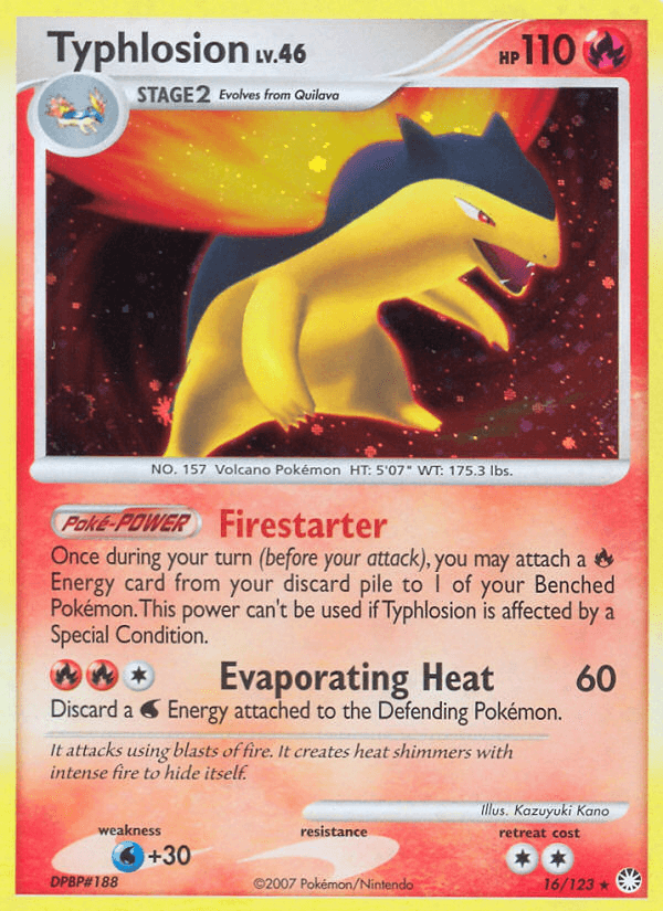 Typhlosion (16/123) [Diamond & Pearl: Mysterious Treasures] - Doe's Cards