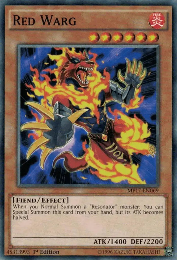 Red Warg [MP17-EN069] Common - Doe's Cards