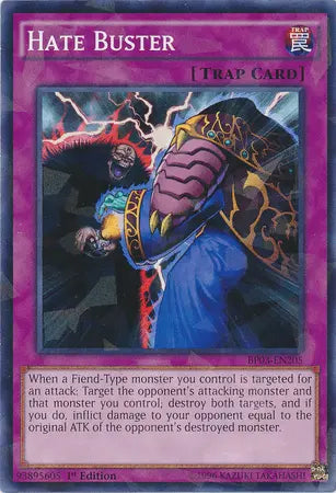 Hate Buster [BP03-EN205] Shatterfoil Rare - Doe's Cards