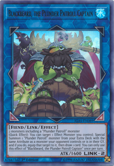 Blackbeard, the Plunder Patroll Captain [IGAS-EN089] Ultra Rare - Doe's Cards