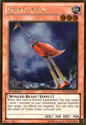 Crane Crane [PGLD-EN042] Gold Rare - Doe's Cards
