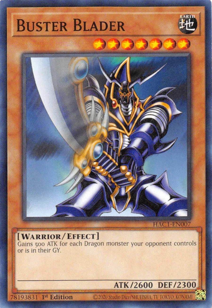 Buster Blader [HAC1-EN007] Common - Doe's Cards